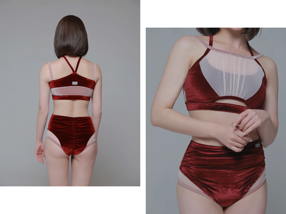 Swimsuit / underwear model wearing image - S1L36