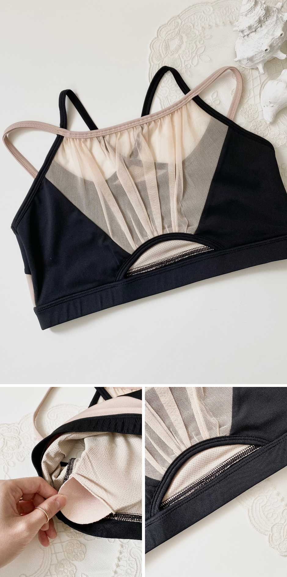Swimsuit/Underwear Cream Color Image - S8L3